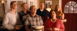 Messer and Holly's friendly new neighbors (including Rob Huebel, Andy Daly, Will Sasso, and Melissa McCarthy) feel like they belong in a more comedic romcom.