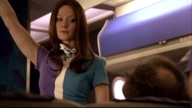 Posing as a dead brunette stewardess, Annie (Gretchen Mol) takes to the friendly skies for the first time.