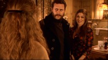 Jason O'Mara's wife Paige Turco guest-stars as his character's childhood babysitter/undercover adulthood liaison in "All the Young Dudes." Here, Sam is surprised to see his mother stop by.