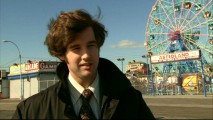 Jonathan Murphy discusses the show's attention to period detail during a break from filming at Coney Island in "To Mars and Back."