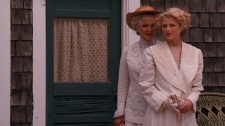 What's this? Two eligible ladies (Blythe Danner, Mamie Gummer) on the Isle of Woman-Hating? Scandalous!