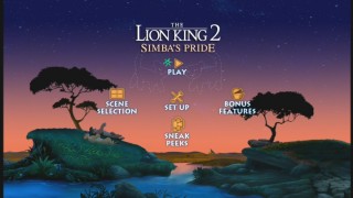 The Lion King 2: Special Edition - Disc 1's Main Menu