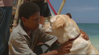 Walt says goodbye to his beloved Vincent before boarding the raft.