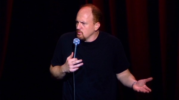 Disbelief is one of the emotions most commonly expressed in Louis C.K.'s stand-up comedy concert film "Hilarious."
