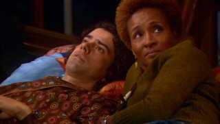 Comic supporting characters Matthew (Hamish Linklater) and Barb (Wanda Sykes) briefly flirt with couple status, to Christine's horror.