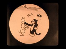 Julius the cat laughs at this bunny's pleas for mercy in "Alice Gets Stung."