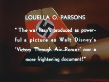 A quote in the Victory Through Air Power theatrical trailer