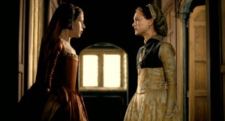 It's not all hugs and girl talk between Anne and Mary. Here, they exchange words in profile.