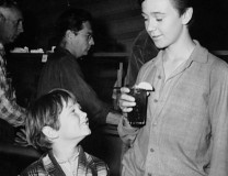Corcoran and Kirk share a free moment, as seen in the Production Gallery.