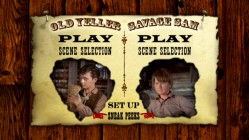 The Main Menu of Disc 1, "Old Yeller: 2-Movie Collection"
