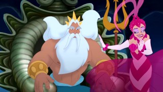 Marina revels in being Triton's top adviser while donning one of her flashiest outfits conceived by fashion designer/doll costumer Bob Mackie.