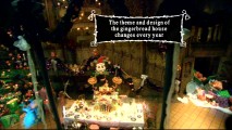 In a first, you can experience a Disney Parks attraction in a professional video with this Haunted Mansion Holiday ride-through. Here, the trivia track mentions the gingerbread house's changing nature.