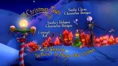 Among Disc 2's many still menus is this one from "The Worlds" section which captures Jack excitement in the vibrantly-lit Christmas Town.