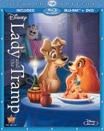 Lady and the Tramp: Diamond Edition Blu-ray + DVD combo cover art - click to buy from Amazon.com