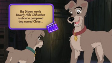 When it runs out of dog facts, the Puppy Trivia Tracks resorts to describing other Disney dog movies.