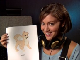 Alyssa Milano comments on the look of her character Angel in "The Making of Lady and the Tramp II: From Tramp to Scamp."