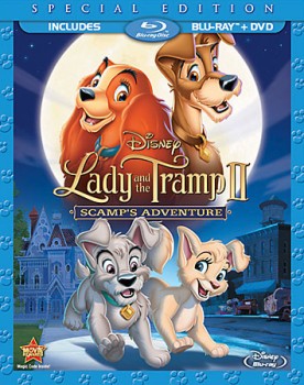Lady and the Tramp II: Scamp's Adventure Special Edition Blu-ray + DVD cover art - click to buy combo pack from Amazon.com