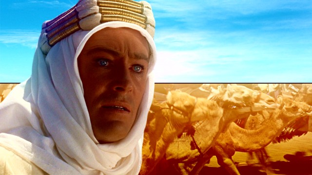 Employed as cover art the last time around, this iconic Lawrence close-up now settles for featuring in the Blu-ray's menu montage backed by vibrantly tinted scenery swatches.