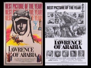 A poster and print ad talk up Lawrence of Arabia's Best Picture Oscar win in "Advertising Campaigns."
