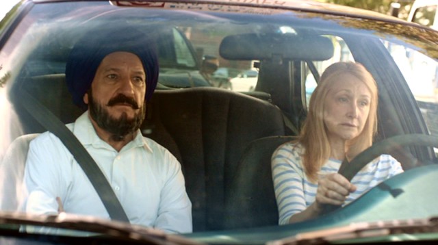In "Learning to Drive", freshly-divorced middle-aged book critic Wendy Shields (Patricia Clarkson) learns to drive from an Indian Sikh emigre (Ben Kingsley).