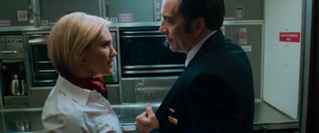 A married pilot (Nicolas Cage) flirting with a single flight attendant (Nicky Whelan) is the image that inspired Tim LaHaye to write the "Left Behind" books.