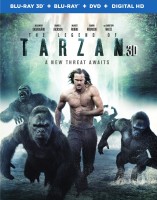 The Legend of Tarzan: Blu-ray 3D + Blu-ray + DVD + Digital HD combo pack cover art -- click to buy from Amazon.com