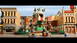 Garbage assembles into a giant monster in the second place winning fan-made stop-motion Lego short.