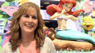 Jodi Benson, the voice of Ariel, takes a promotional visit to Disneyland's Art of Animation Resort.
