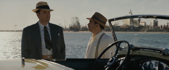 Hats are plentiful for Ben Affleck and Chris Messina in the period gangster drama "Live by Night."