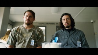 The Logan brothers (Channing Tatum and Adam Driver) listen to Joe Bang at greater length in this extended scene.