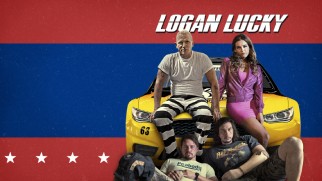 "Logan Lucky" sports a patriotic top menu on Blu-ray.