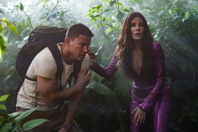 "The Lost City" stars Channing Tatum and Sandra Bullock as a model and romance novelist in over their heads on an island adventure.