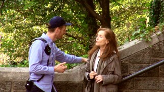 Joachim Trier directs Isabelle Huppert in the behind-the-scenes featurette.