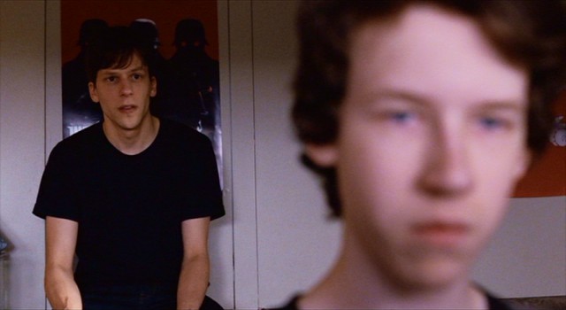 Jonah (Jesse Eisenberg) listens to his younger brother Conrad (Devin Druid) share his personal writing in "Louder Than Bombs."