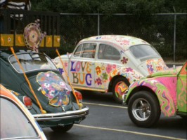 Love Bug Day at Disneyland brings out the groovy beetle art.