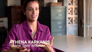 Athena Karkanis is among the cast members briskly interviewed in "A Look at 'Low Winter Sun.'"