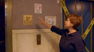 Production designer Ruth Ammon shows us around the rundown precinct she designed.