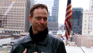 "Lt. Dan Band: For the Common Good" opens at Ground Zero, contrasting modern reflections by Gary Sinise with powerful images of the September 11th World Trade Center terrorist attacks.