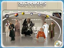 The updated "Hitchhiker's Guide to the Galaxy" website which opened today.