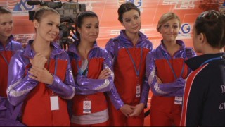 The girls play innocent when rival gymnast Kelly finds a few embarrassing items in her gym bag.