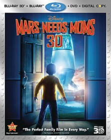 Mars Needs Moms Blu-ray 3D + Blu-ray + DVD + Digital Copy cover art