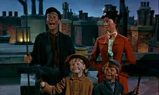 The Banks children and their fun adult guardians don't mind getting sooty for some musical rooftop antics.