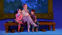 Julie Andrews takes two youngsters inside an animated world in the P.L. Travers-adapted short "The Cat That Looked at a King."