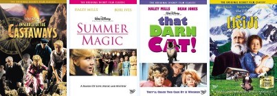 Cover art for four new catalogue DVDs coming on May 3, 2005. Click for larger view.