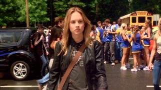 North Shore High's new senior Jo Mitchell (Meaghan Martin) is a tough girl, or so we're told.