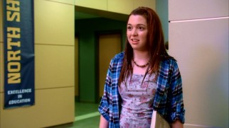 Tormented welcoming committee member Abby Hanover (Jennifer Stone) is the first to get doused in food, beverage or byproduct, but almost everyone is hit by the movie's end.