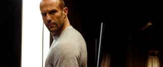 That's so Statham! Arthur (Jason Statham) shoots one of his balding British portrayer's signature over-the-shoulder looks to indicate he's watching his back.