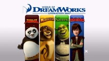 Under the guise of bonus features, DreamWorks promotes four of its signature franchises with this World of DreamWorks Animation SKG section.
