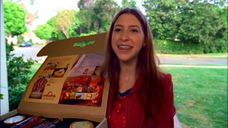 Sue (Eden Sher) takes rejection in stride selling meats and cheeses door-to-door in hopes of qualifying for a school trip to the state capital.