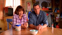 With a bowl of mint chocolate chip ice cream before them, Frankie and Mike coach Brick on how to respond to the forthcoming social worker.